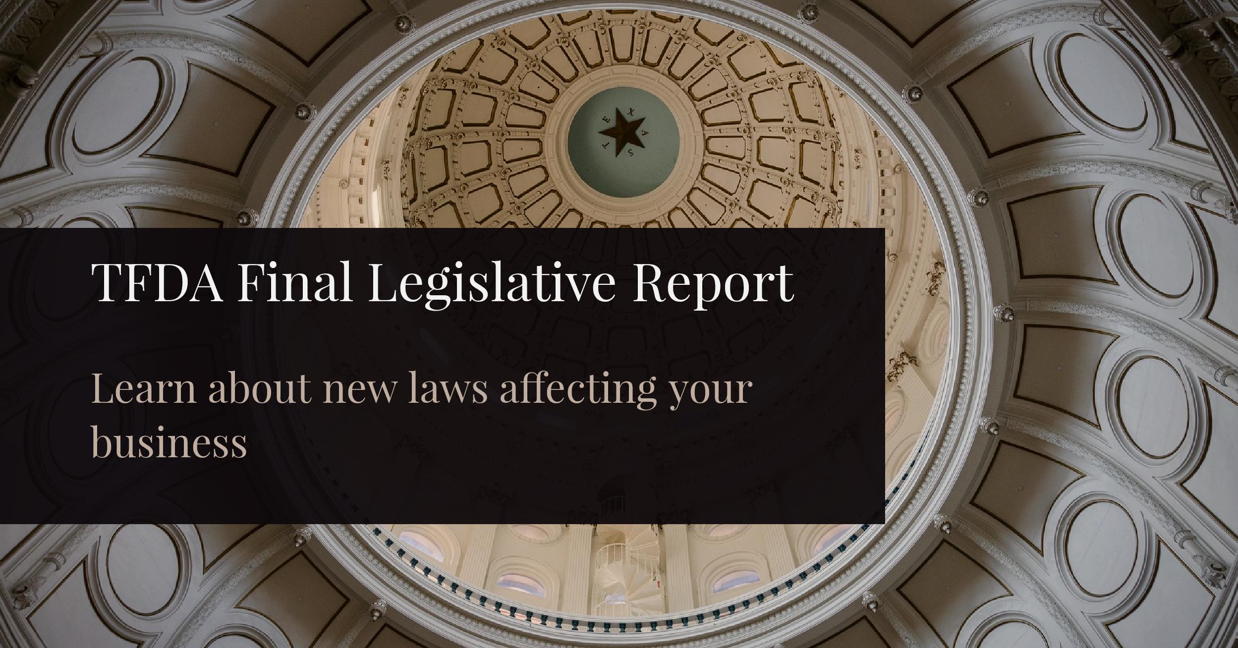 Legislative report